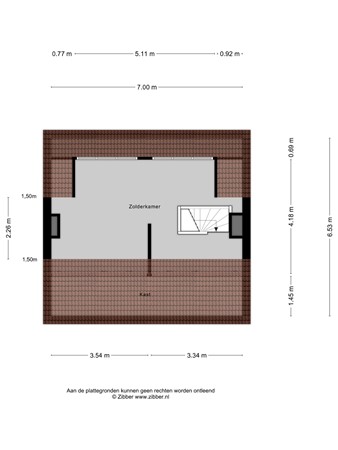 Floorplan - Kollenberg 13, 5296 LC Esch